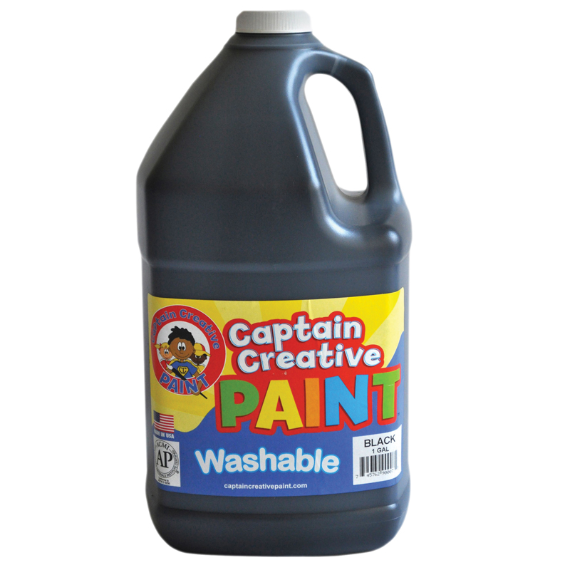 BLACK GALLON WASHABLE PAINT BY CAPTAIN CREATIVE