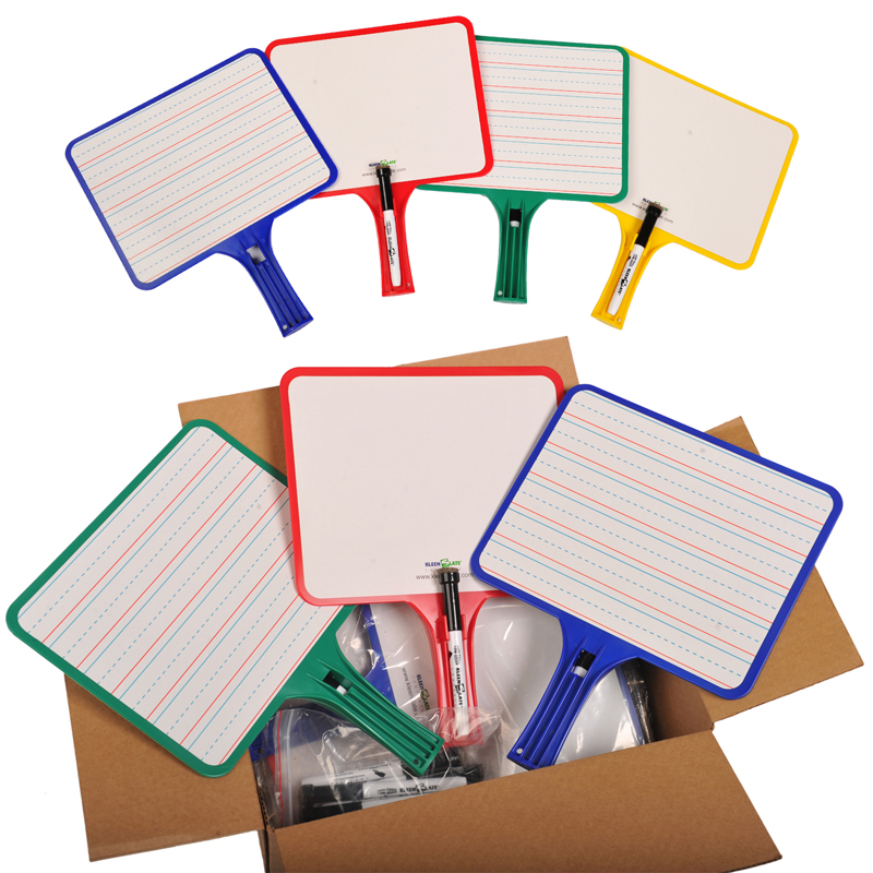 Student Dry Erase Boards Paddles Pack Rectangular Classroom Set eBay