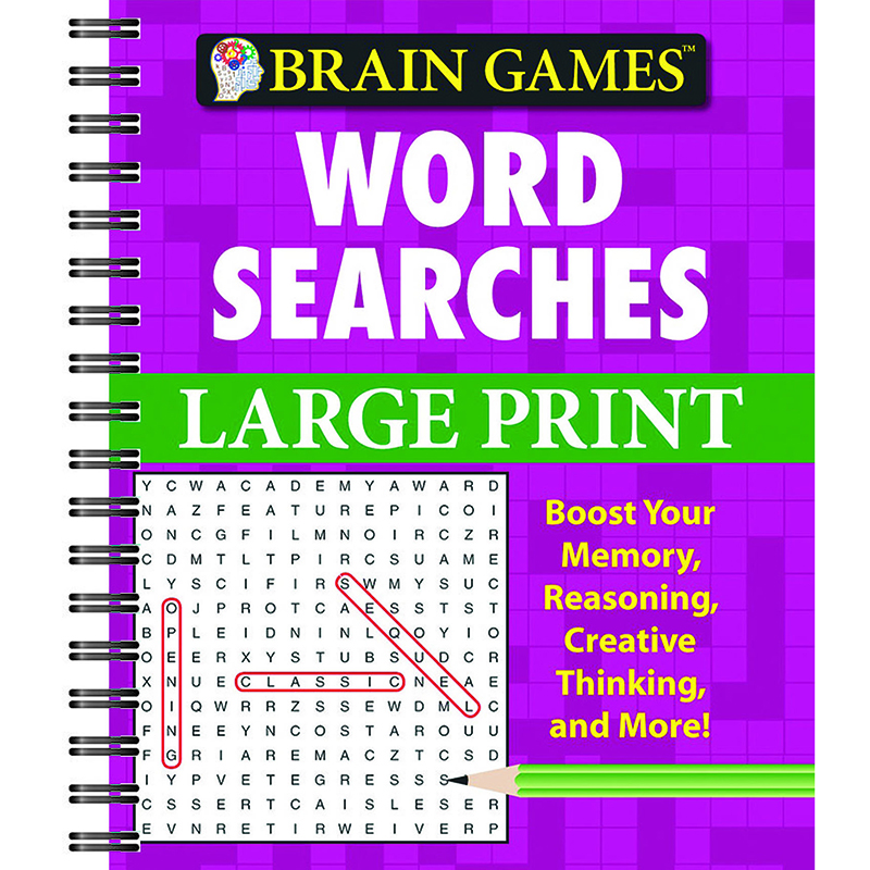 BRAIN GAMES LARGE PRINT WORD SEARCHES EBay